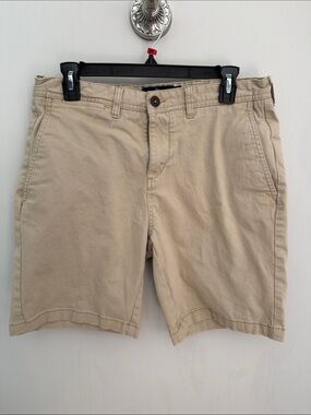 RAINFOREST Men's Tan Flat-Front Casual Shorts
